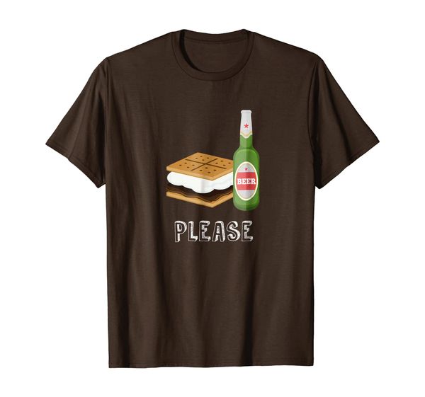 

more Beer Please T Shirt Funny Camping Top, Mainly pictures