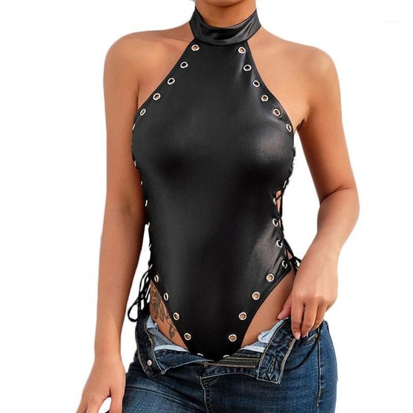 

temptation cross bandage underwear fashion women one-piece blackless bodysuit open crotch teddy lingerie lenceria bustiers & corsets, Black;white
