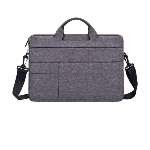 

briefcases portable hand office notebook lapbag for men women briefcase waterproof pocket case computer shoulder handbag 13 14 15.6 pc