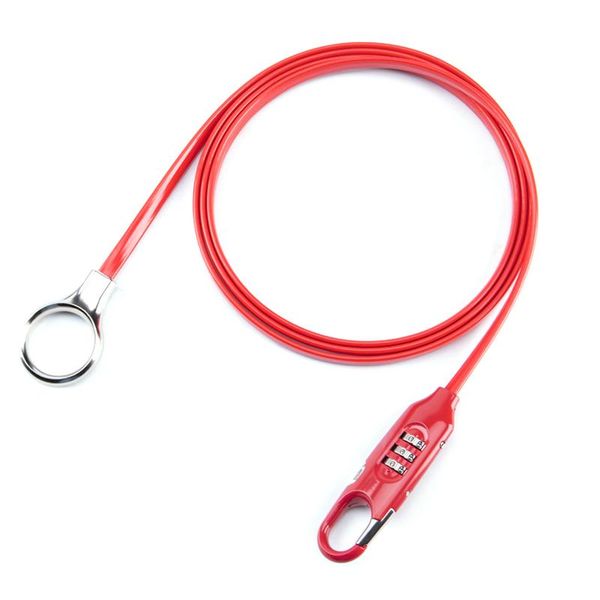 

bike locks universal anti-theft bicycle lock password steel cable mountain code motorcycle helmet