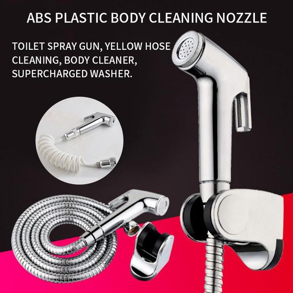

bath accessory set bidet toilet handheld bathroom shower wc sprayer guns water spray car wash fixture home hose holder
