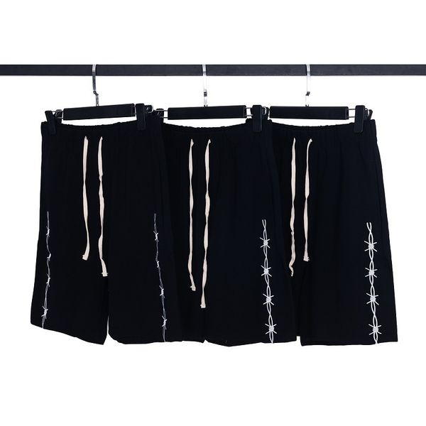

shorts 2021 spring and summer street fashion br embroidered men's women's loose versatile drawstring pants, White;black