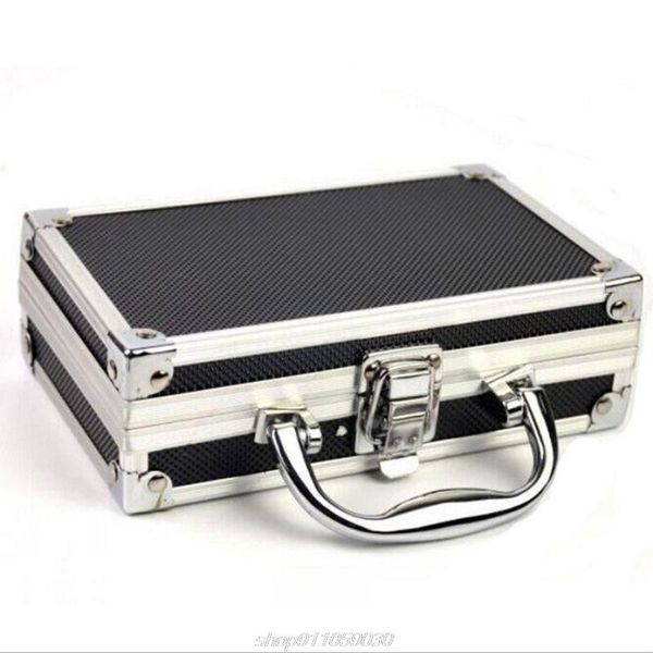 

tool organizers portable aluminum alloy box practical storage travel carry case with lining sponge inside n26 20 drop