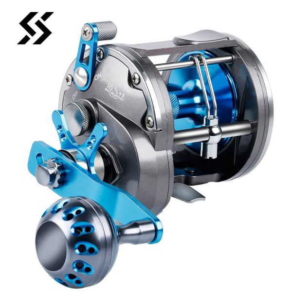 

sougayilang trolling baitcasting reel level wind full metal boat saltwater casting -right hand reels