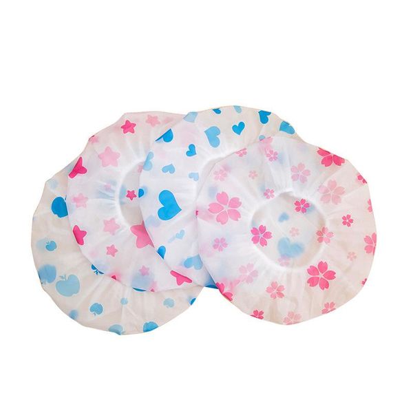 

pcs waterproof shower cap thickened elastic women's hair salon bathroom products caps
