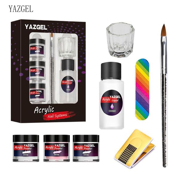 

nail art kits yazgel 8 pcs/set acrylic powder extension design carved
