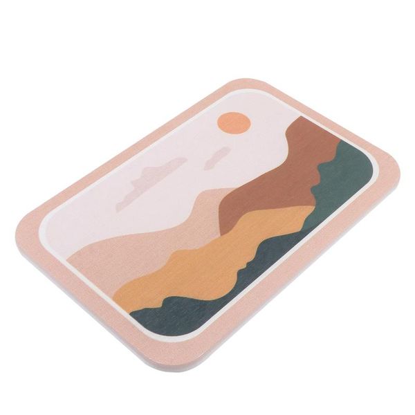 

bath mats 1pc home simple heat resistant cushion multipurpose diatom earth pad (assorted color)