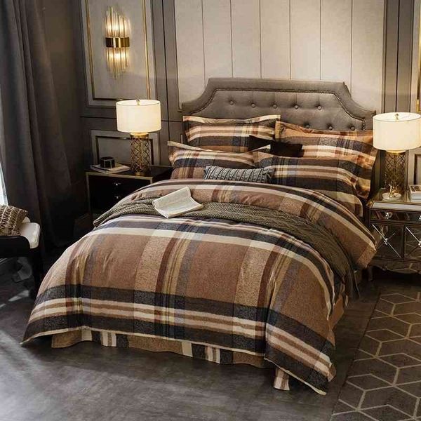 

pure brushed cotton soft bedding 3/4pcs duvet set twin full  king size comforter cover flat bed sheet pillowcases