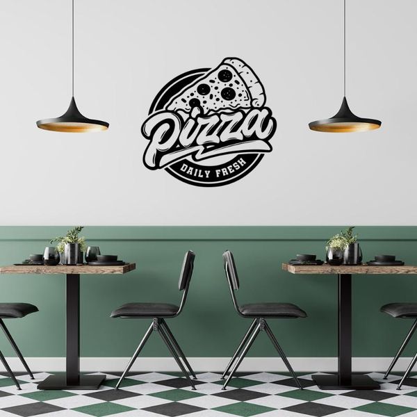 

wall stickers pizza nursery art decals living room bedroom background decal drop