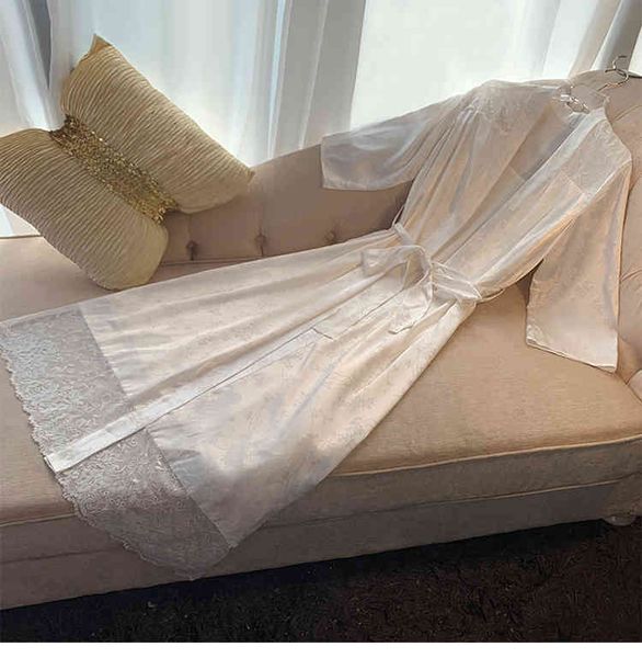 

pyjamas sleepwear lady fashion lace long sleeve stan robe wome y6pz, Black;white