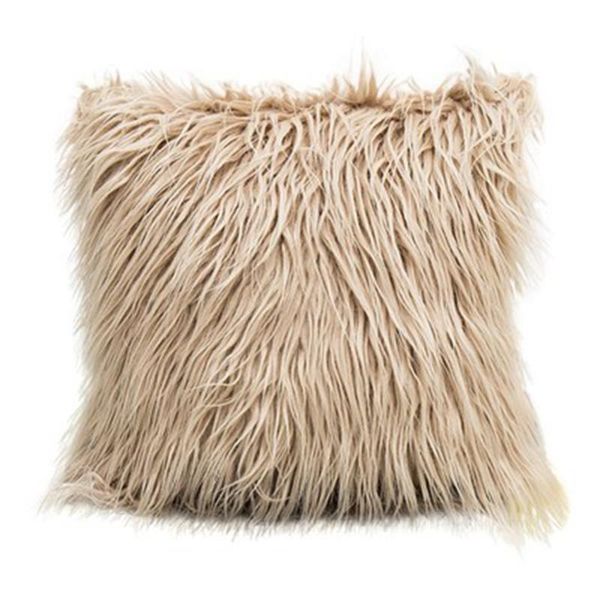 

pillow case 1x beach-like wool cover plush pillowcase cushion decor fluffy fur home