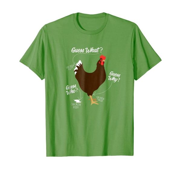 

men's t-shirts funny chicken butt, why thigh, who, poo, White;black