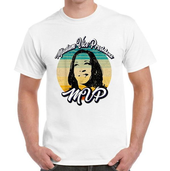 

madam vice president is the mvp kamla harris t-shirt, White;black