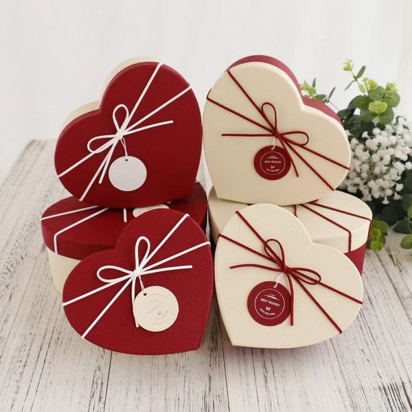 

gift wrap heart-shaped lipstick perfume box packaging candy love empty apple