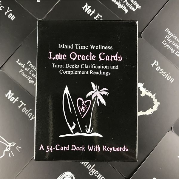 Versão English Tarot Card Island Horário Wellness Love Oracles Board Game Família Festa Festa de Partido Cartões com PDF Book