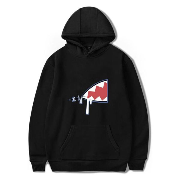 

men's hoodies & sweatshirts 2021 hololive english vtuber gawr gura merch causal men women pullovers oversized hoody sweatshirt casual c, Black