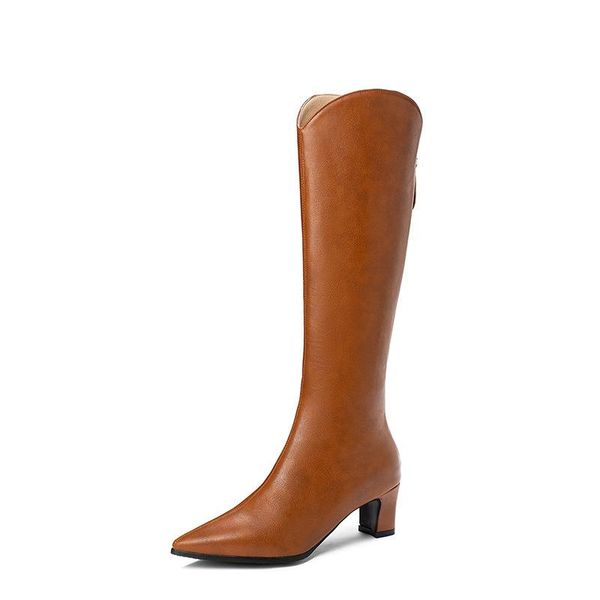 

boots heel size code high 2021 season sharp coarse, Black