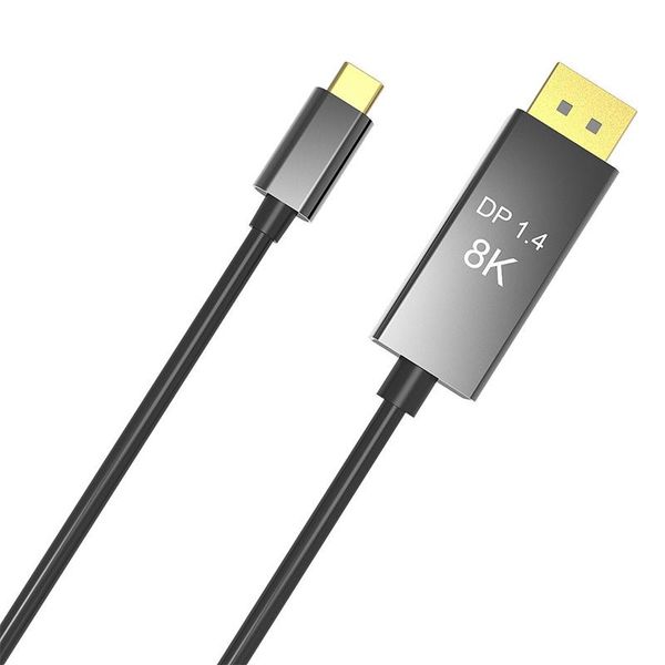 

video cables & connectors type c to displayport 8k 1.4 hd cable engineering adapter 1m