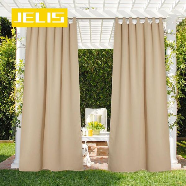 

curtain & drapes luxury outdoor for patio detachable sticky tab easy hanging waterproof outside porch garden