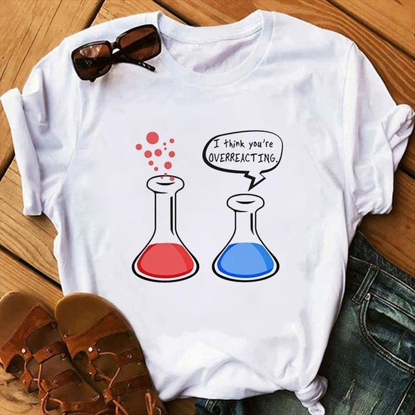 

and womens chemical print men t shirts ladies summer fashion tee female harajuku clothes, White;black