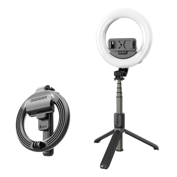 

selfie monopods m3gd 1 pc stand phone holder led ringlight dimmable rechargeable for makeup live streaming shooting video