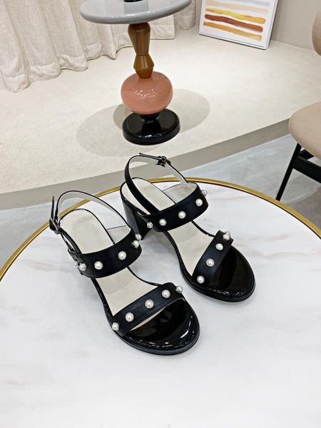 

sandals women retro fashion summer plus size shoes buckle straps beach 2021 ladies, Black