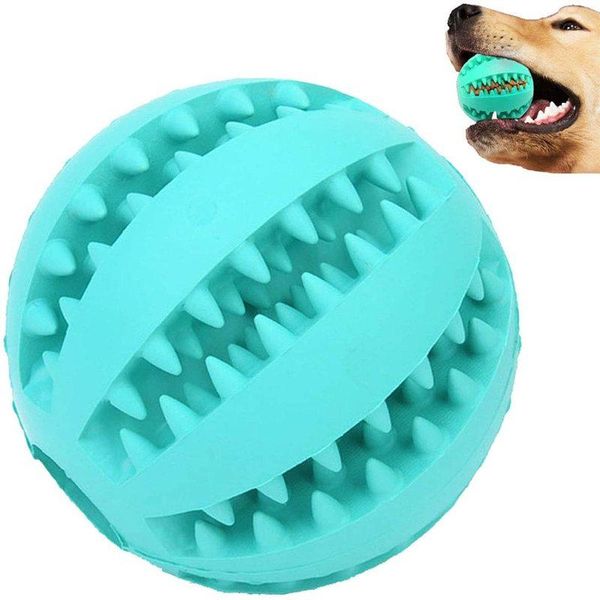 

pet dog treat toy ball puppy funny puppies feeders tooth clean rubber leaking chew interactive toys accessories bowls &