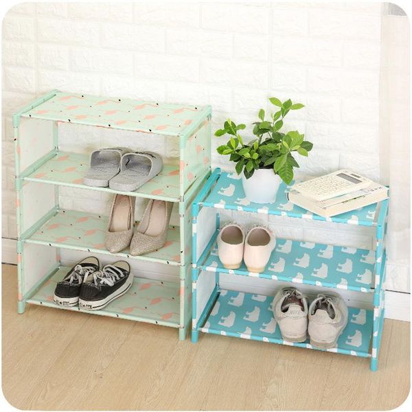 

clothing & wardrobe storage 4 layer plastic organizer for shoes multifuction shoe rack shelf closet cabinet portable bathroom storages