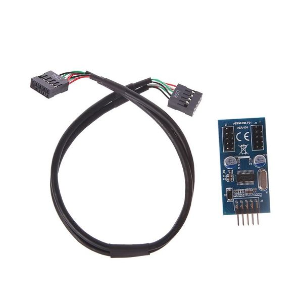 

case internal 9 pin usb 2.0 to dual pcb double chipset enhanced cable lx9a computer cables & connectors