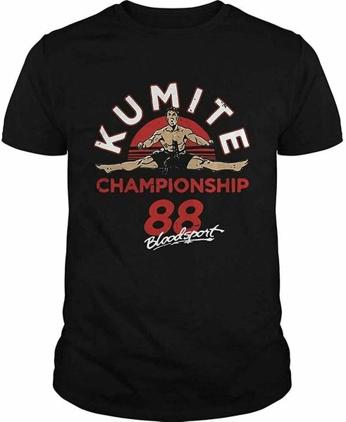 

kumite championship 88 bloodsport t shirt size s-5xl, White;black