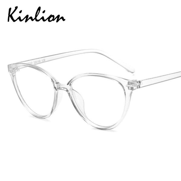 

fashion sunglasses frames kinlion clear gray cat eye glasses frame for women retro ultlight ladies eyewear transparent pink men gafas eyegla, Black