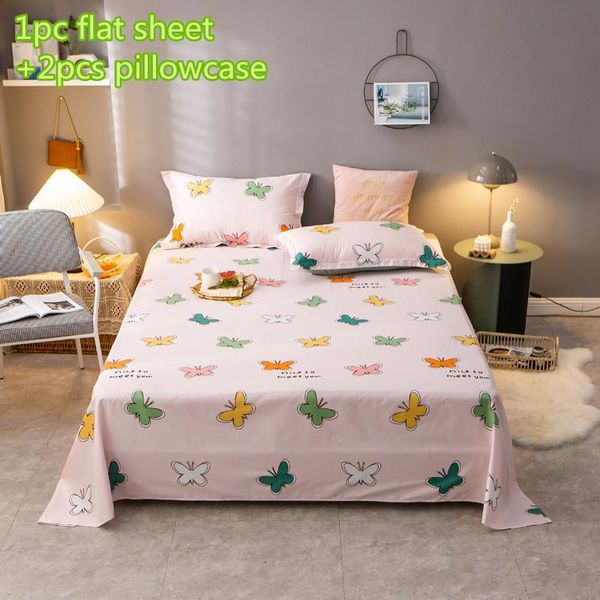 

bedding sets pure cotton bed sheet twin full  king butterfly set pink pillowcases luxury flat