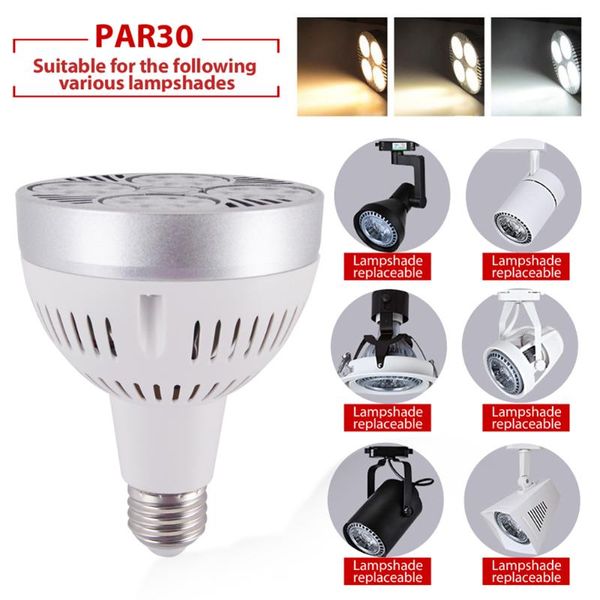 

bulbs 1 pcs led bulb lamps e27 35w p30 brightness light super bright spotlight lamp home studio