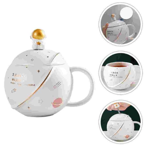 

mugs 1 set fashion coffee mug decorative astronaut planet water cup drinking