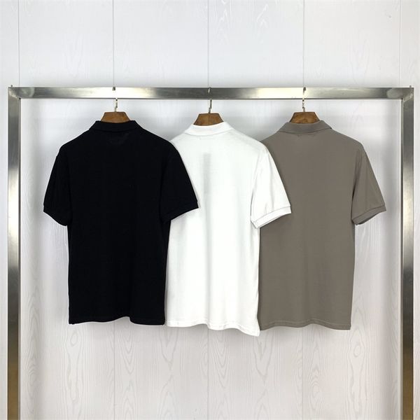 

fashion- new high men casual quality polo embroidery short sleeve fashion classic polos spring mens clothes te, White;black
