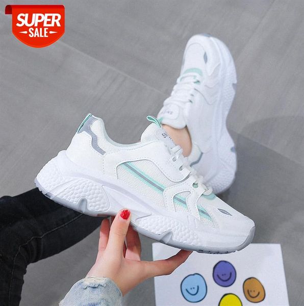 

sports shoes women's breathable casual thick bottom net red old women ins trendy #dw7w