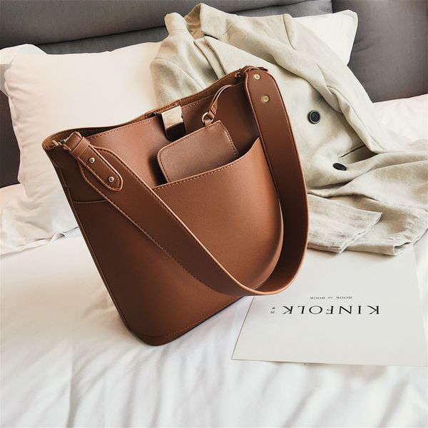 

fashion pu leather crossbody bags for women bucket mother womens shoulder bags womens handbag women bag l003