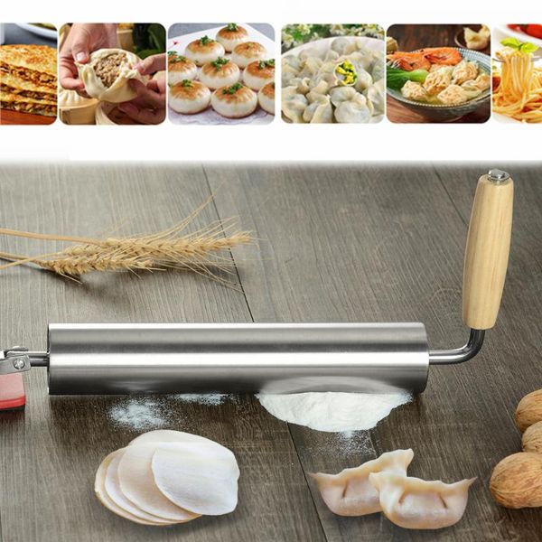 

rolling pins & pastry boards stainless steel pin easy dough roller labor-saving cake pizza pie baking biscuit fondant tools