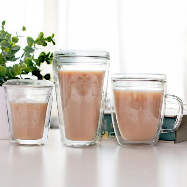 

wine glasses heat resistant double wall tea glass cup beer coffee handmade creative healthy beverage transparent drinking