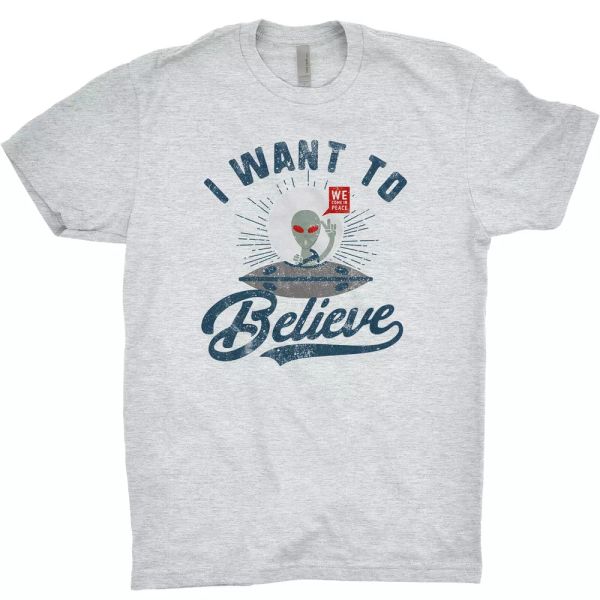 

i want to believe t shirt alien ufo x files greys nasa mars moon spacex, White;black