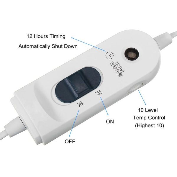 

blankets non-woven fabric electric heating blanket underblanket 10 level temp control single double mattress thermostat 220v