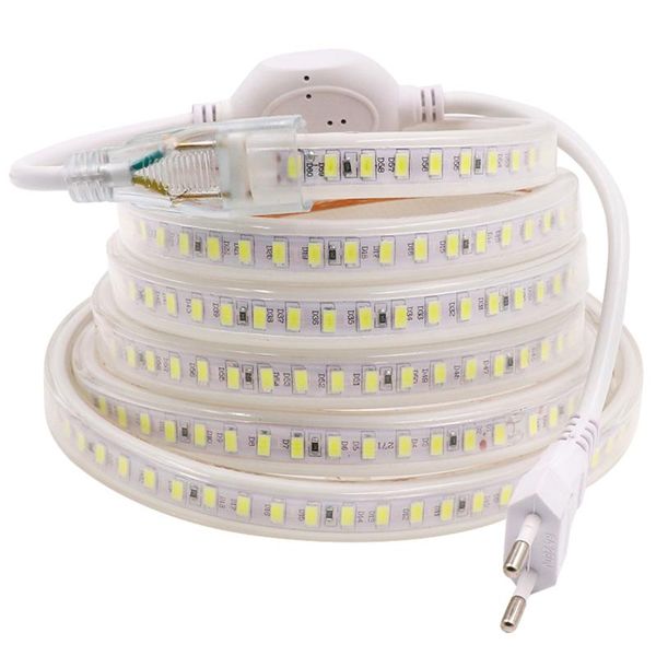 

strips 220v led strip 2835 144leds/m 900lm ip65 high safety flexible light