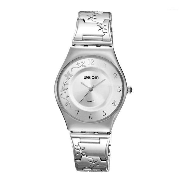 

wristwatches 2021 style womenwatches luxuryfashion water drillunique personality stainless steel strapwaterproof quartz women's watches, Slivery;brown