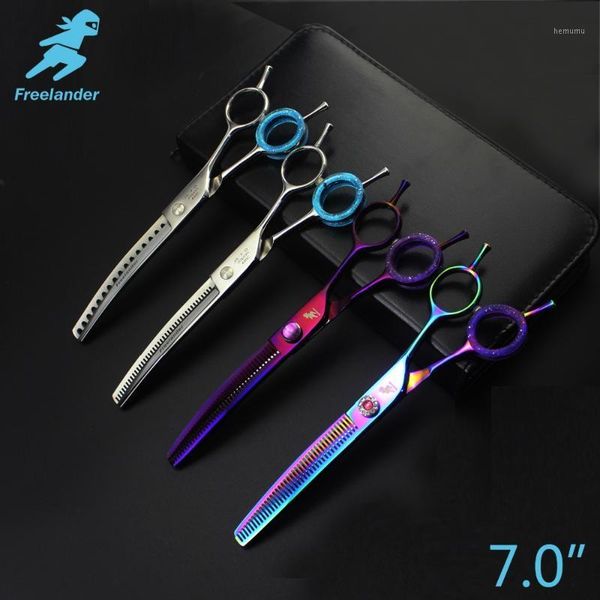 

professional shears dog pet grooming 7.0inch thinning scissors polishing tool animal haircut suppliers instruments