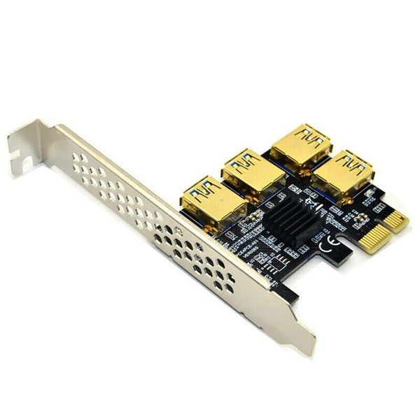 

pci-e pci express riser card 1x to 16x 1 4 usb 3.0 slot multiplier hub adapter for mining miner btc devices computer cables & connec connect
