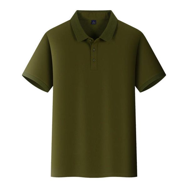 

new summer knight polo class uniform monochrome pocket lapel print t-shirt, Black;gray