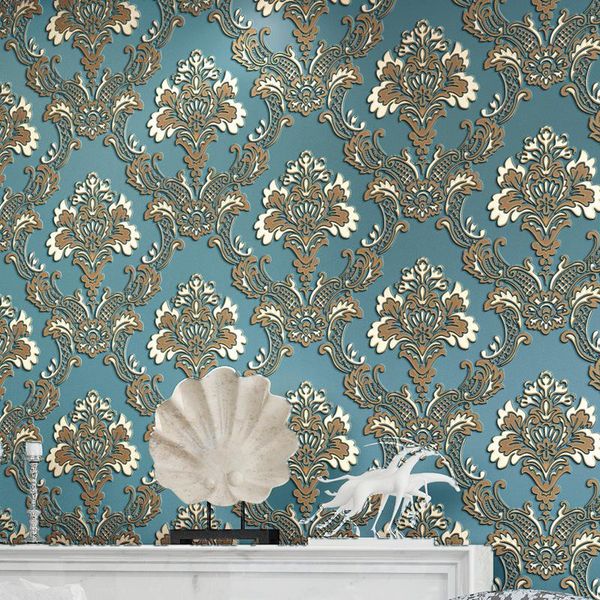 

wallpapers wellyu modern 3d stereoscopic micro-foam non-woven backdrop classic european living room bedroom den arrivals