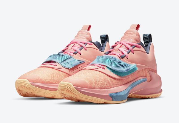 

zoom freak 3 orange basketball shoes crimson bliss dynamic turquoise melon tint thunder blue greek men women sports shoe sneakers with box s