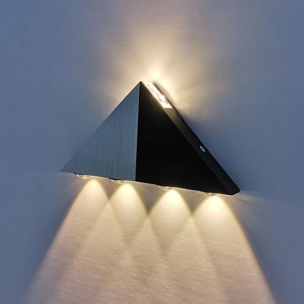 

wall lamps 5w 9w led triangle lamp modern up and down indoor living room decora lighting sconce ac85-265v aluminum fixture
