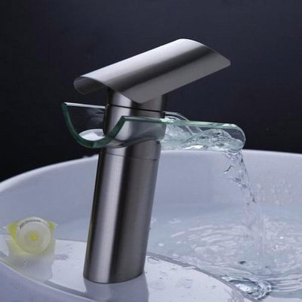 

kitchen faucets one handle glass waterfall bathroom sink round basin faucet single lever mixer tap